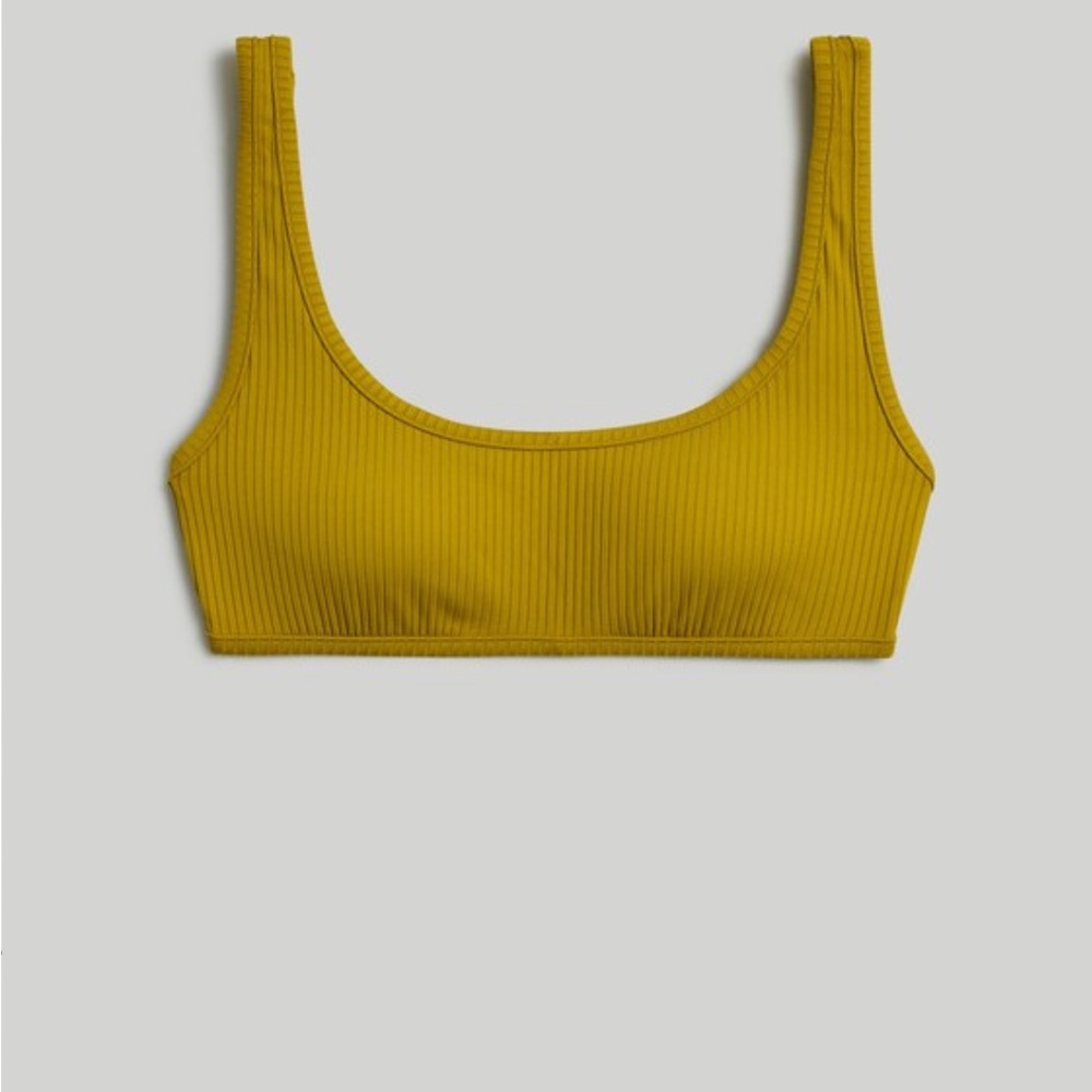 Madewell Second Wave- Ribbed Pull Over Ribbed Pullover Bikini Top